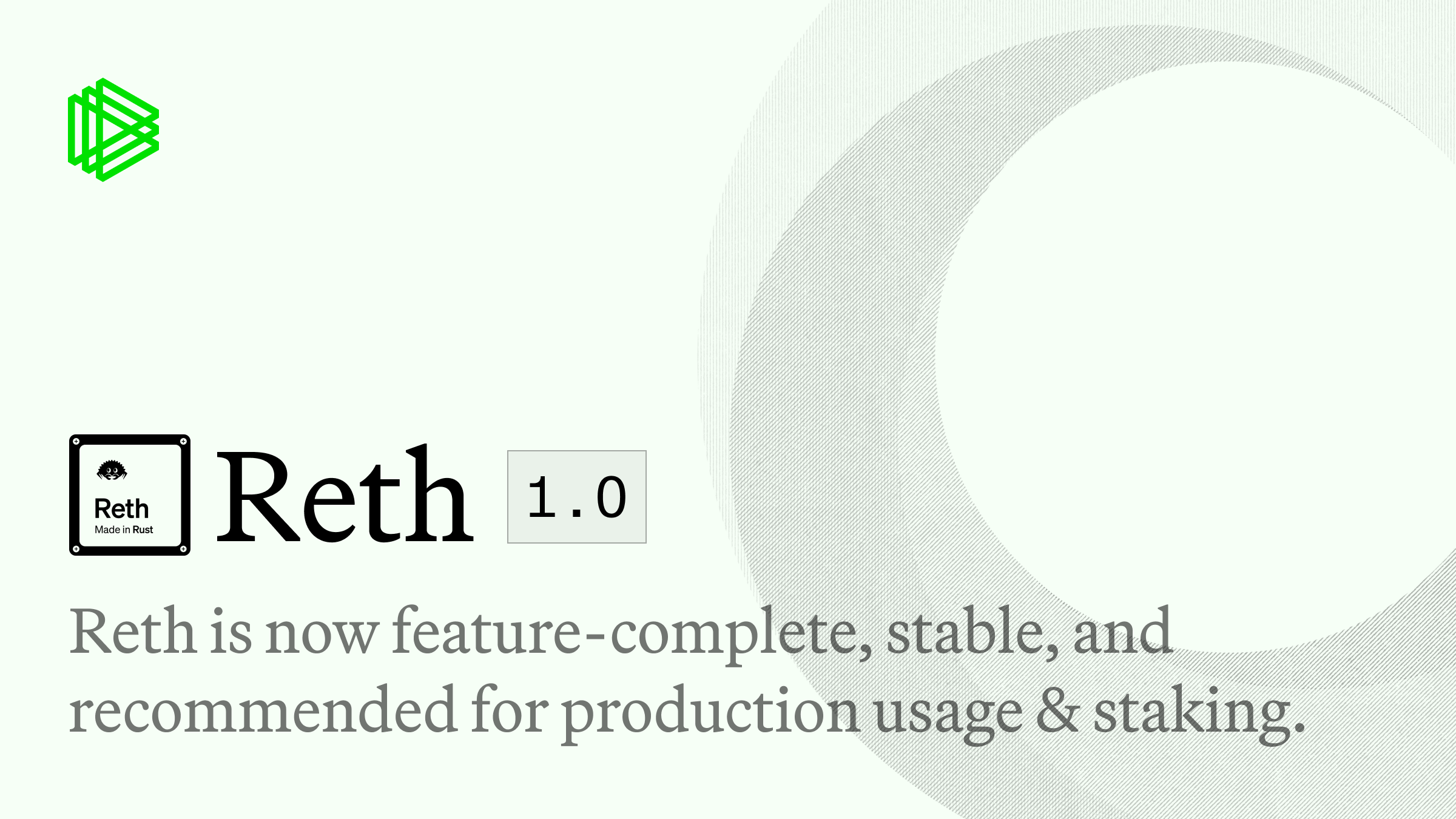 Releasing Reth 1.0! - Paradigm