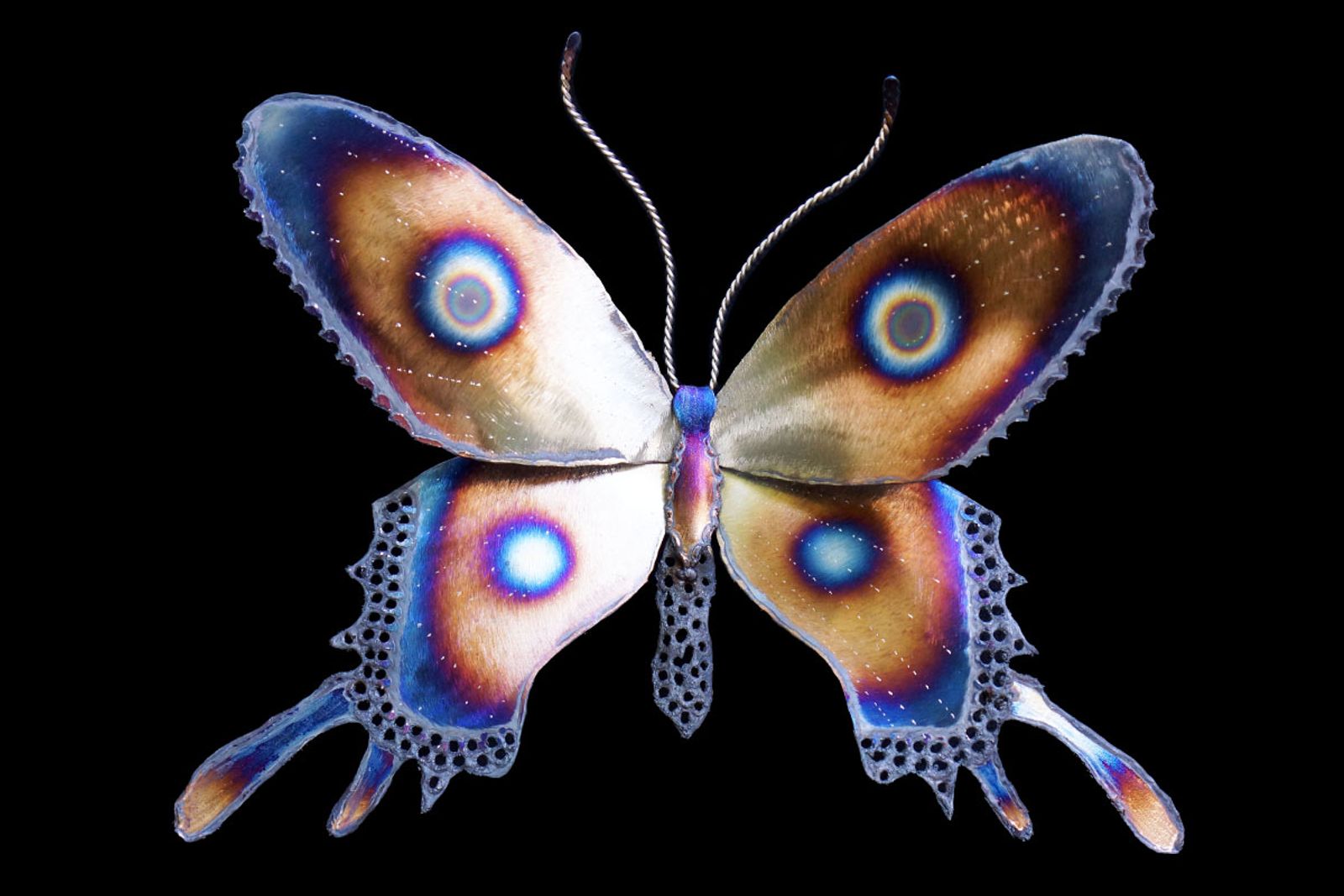 Small stainless steel butterfly design #4