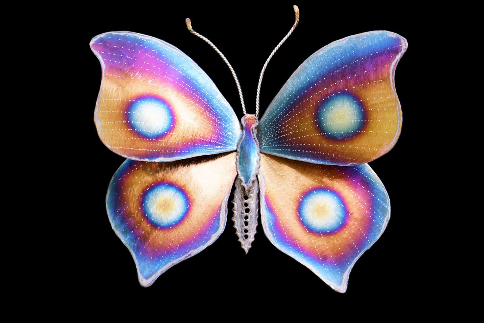 Small stainless steel butterfly design #6