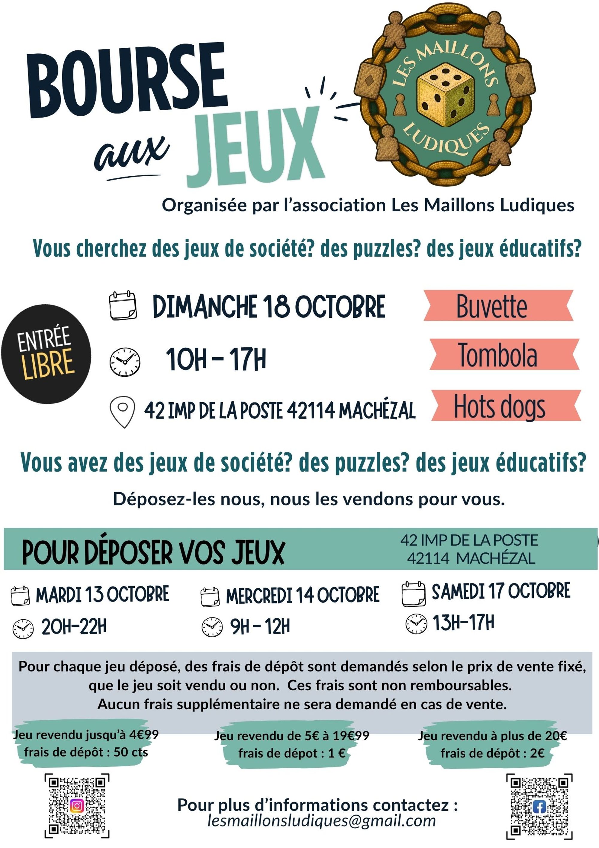 La première bourse aux jeux des Maillons Ludiques