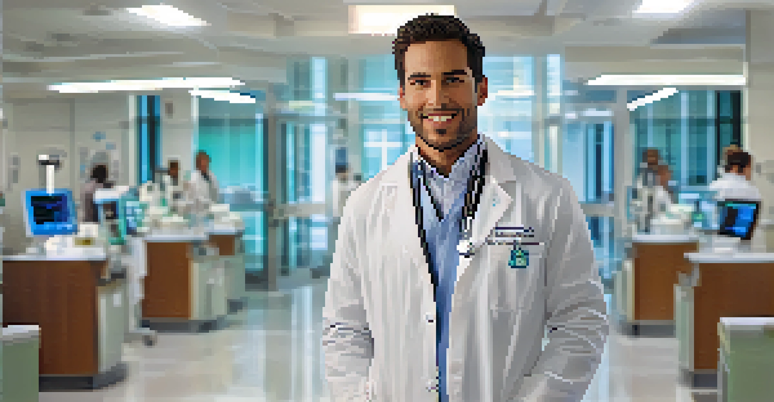 A healthcare professional in a modern hospital in Charlotte.