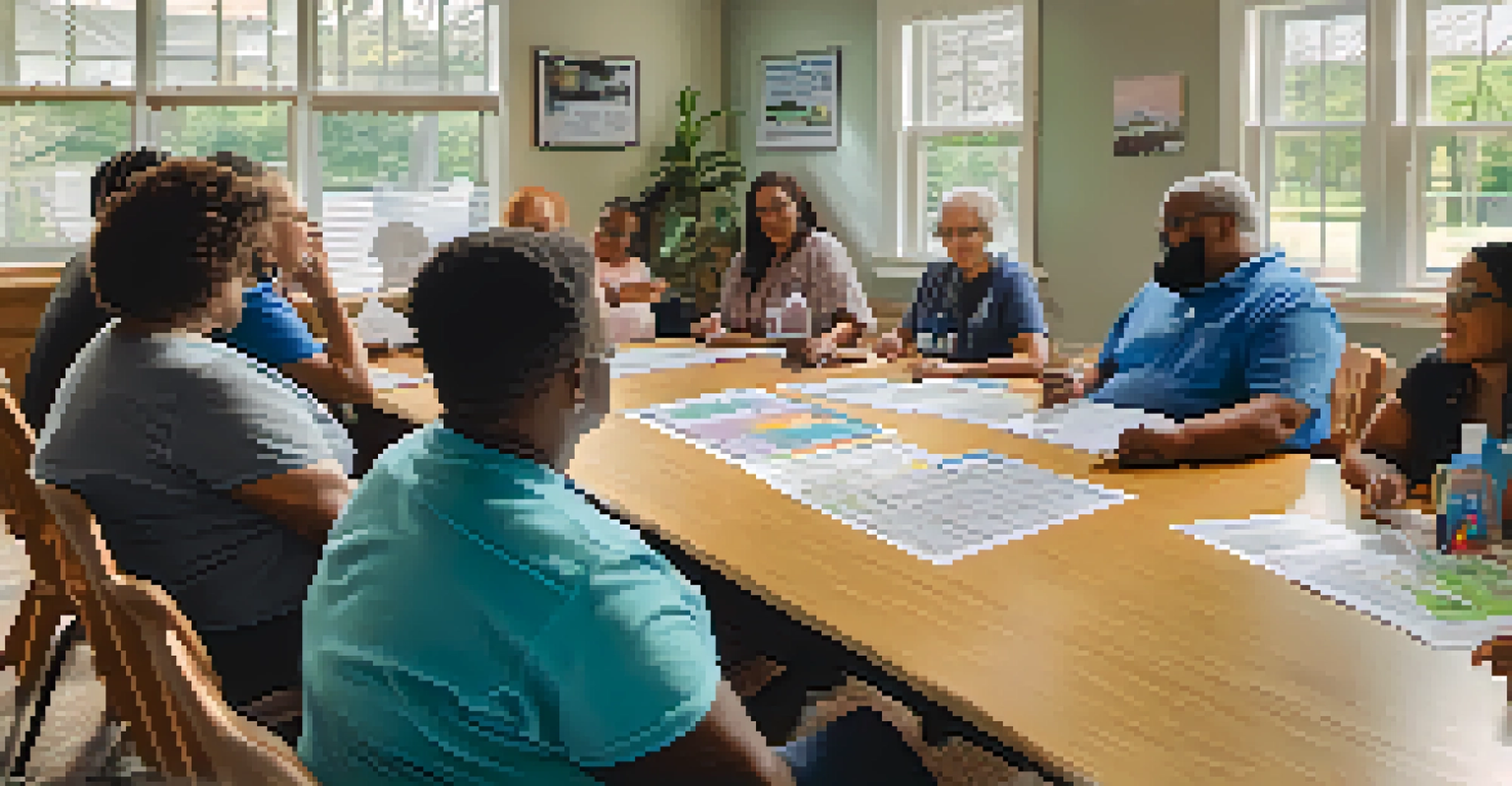 Residents in a community meeting discussing housing initiatives in Charlotte.