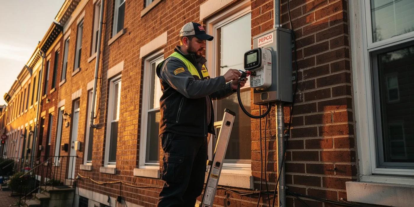 Pepco interconnection meter swap for a DC residential solar installation