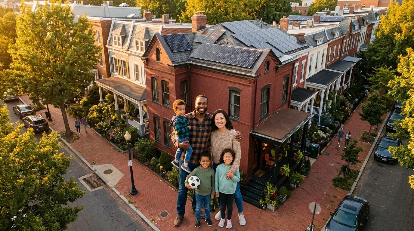 DC homeowner with free solar panels from Solar for All program