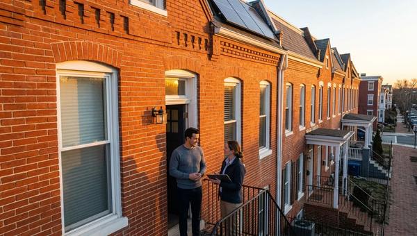 DC homeowner reviewing solar installation quotes and contracts at home