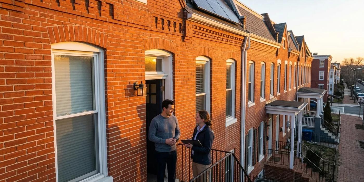 DC homeowner reviewing solar installation quotes and contracts at home