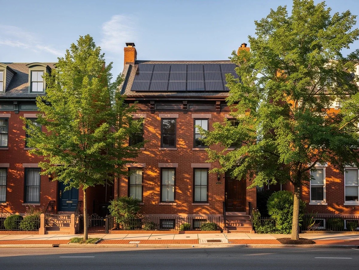 Solar financing comparison flowchart for DC homeowners showing cash purchase, loan, and lease options with 25-year savings