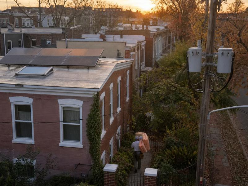DC rowhouse energy-efficient home upgrades that right-size a solar array on a Pepco-served block
