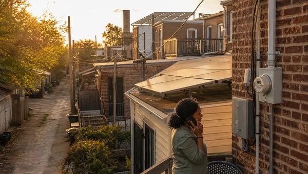 DC solar service support: rooftop panels connected to Pepco with homeowner receiving a phone call from a named service contact