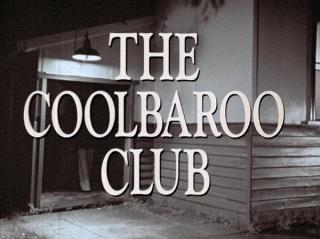 A doorway to an old building with a light above it.  The words 'The Coolbaroo Club' are superimposed over the image.