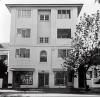 Front facade of an apartment building