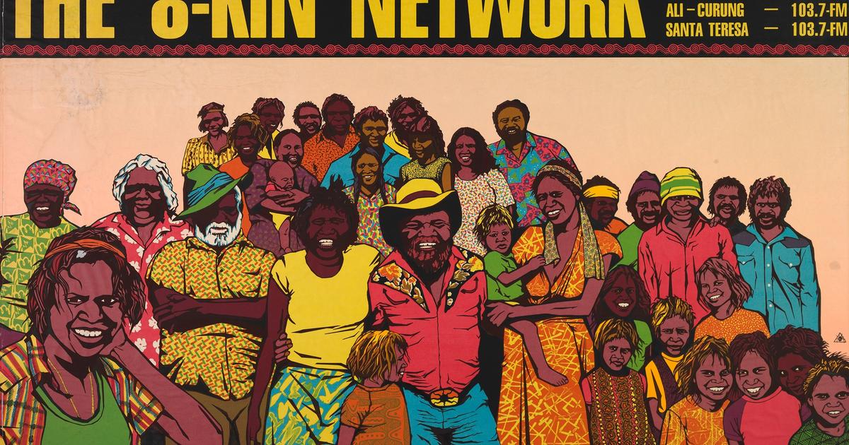 CAAMA Radio poster for ‘The 8-KIN Network’ | NFSA