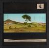 Glass slide shows the fourth of six sections of the painting titled 'Cycloramic view of Canberra capital site, view looking from Camp Hill'.