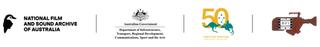 Logos for the NFSA, Australian Government, Yumi Stap Wantaim and National Film Institute of PNG.