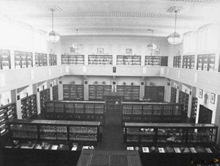 Overhead view of a museum display