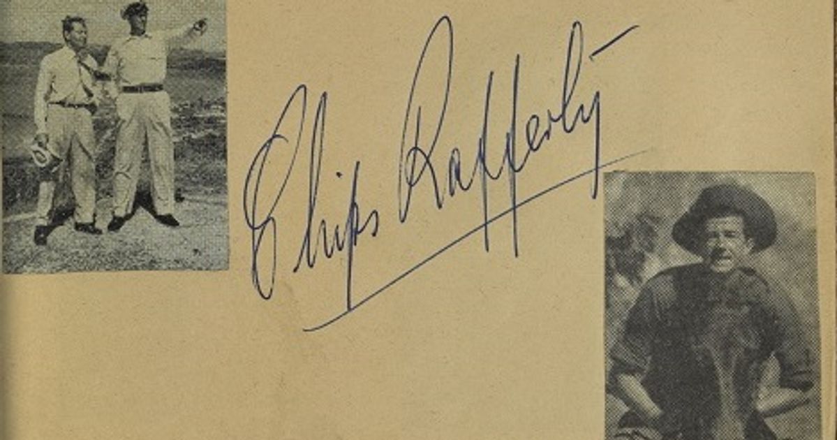 Chips Rafferty's autograph | NFSA