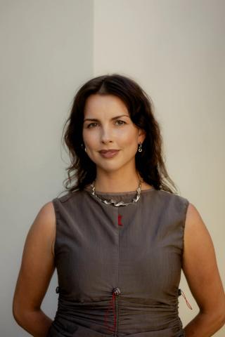 Artist Mikaela Stafford at the NFSA