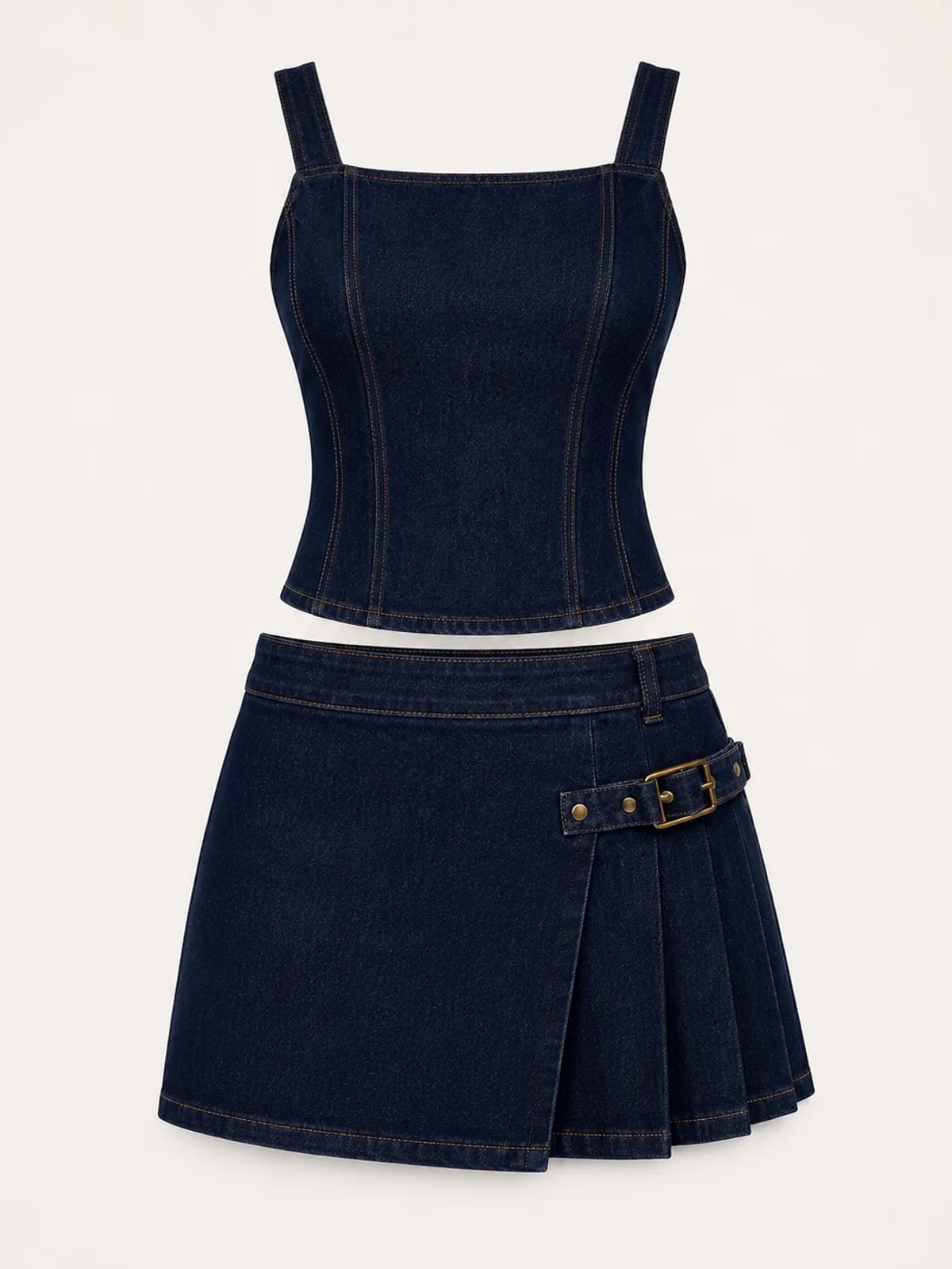 Dark Navy Denim Co-Ord Set