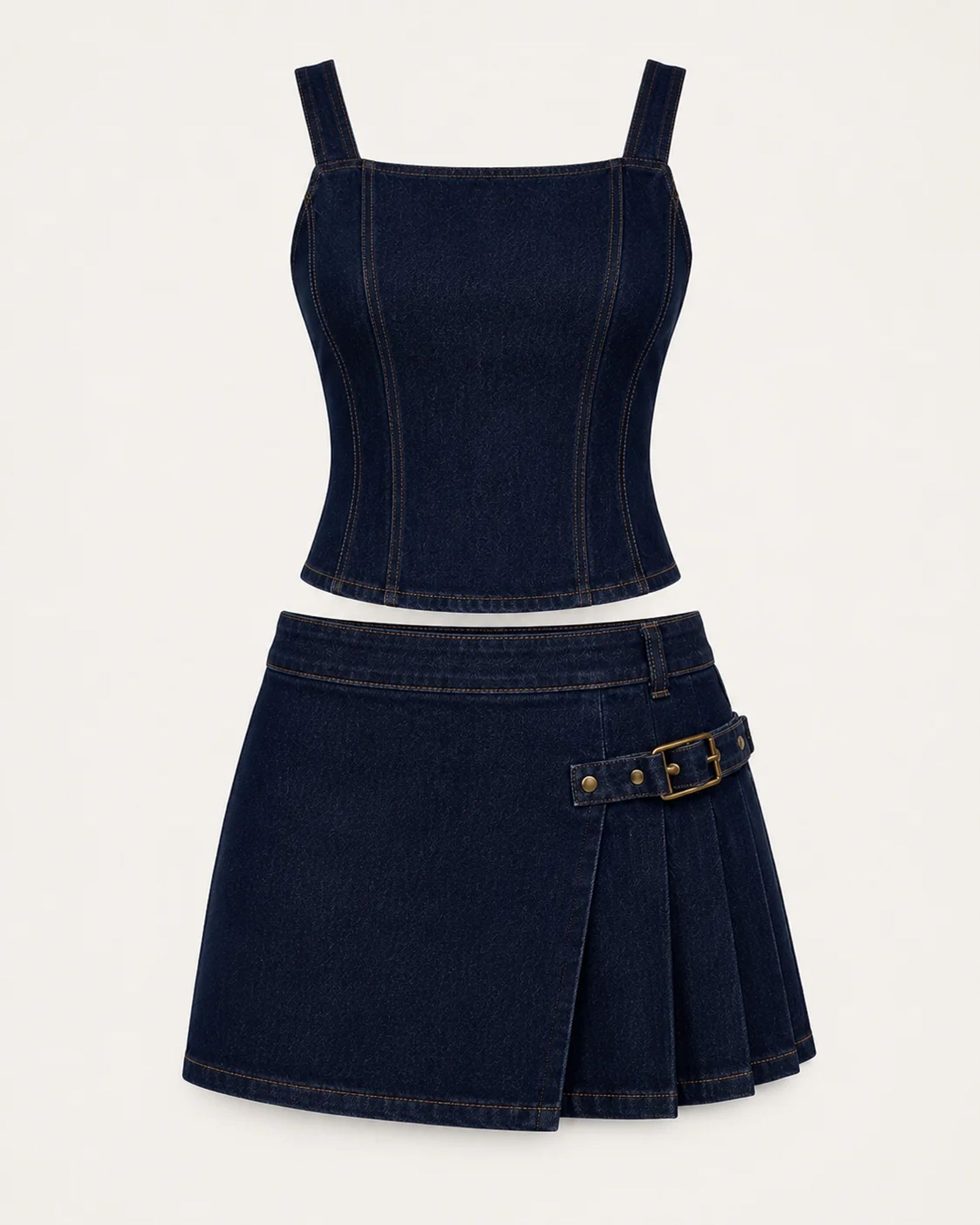 Dark Navy Denim Co-Ord Set — view 1 of 5