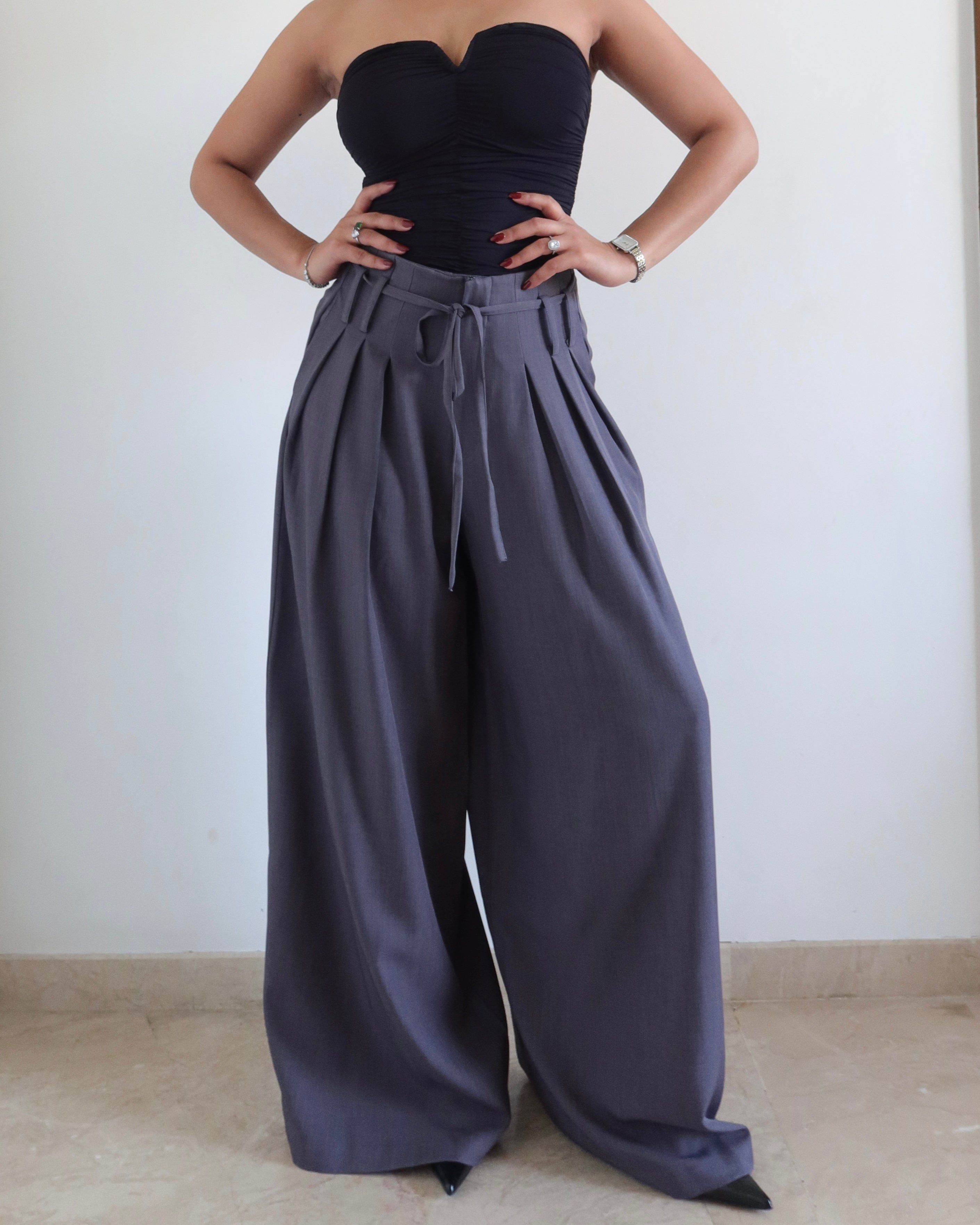 French Flow Pleated Wide Leg Pants — view 1 of 4