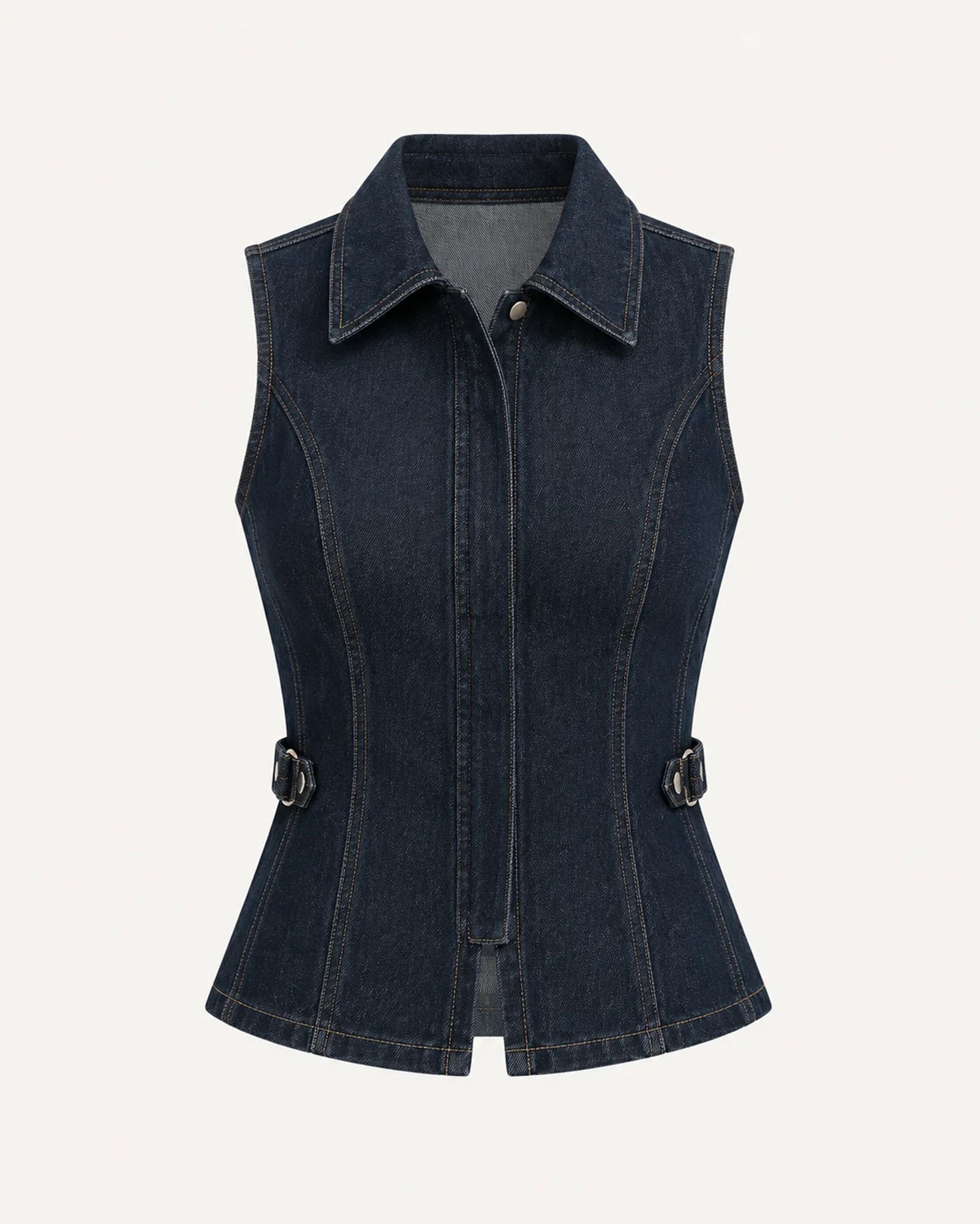 Nova Sculpt Denim Vest — view 1 of 3