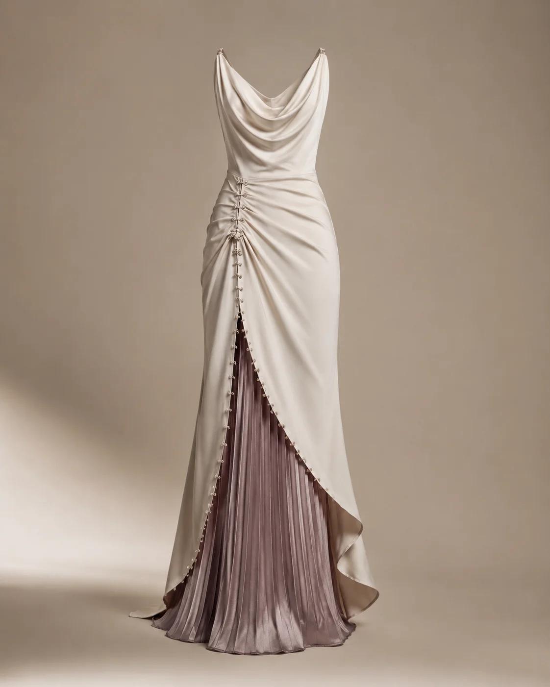 Lunéa Draped Gown