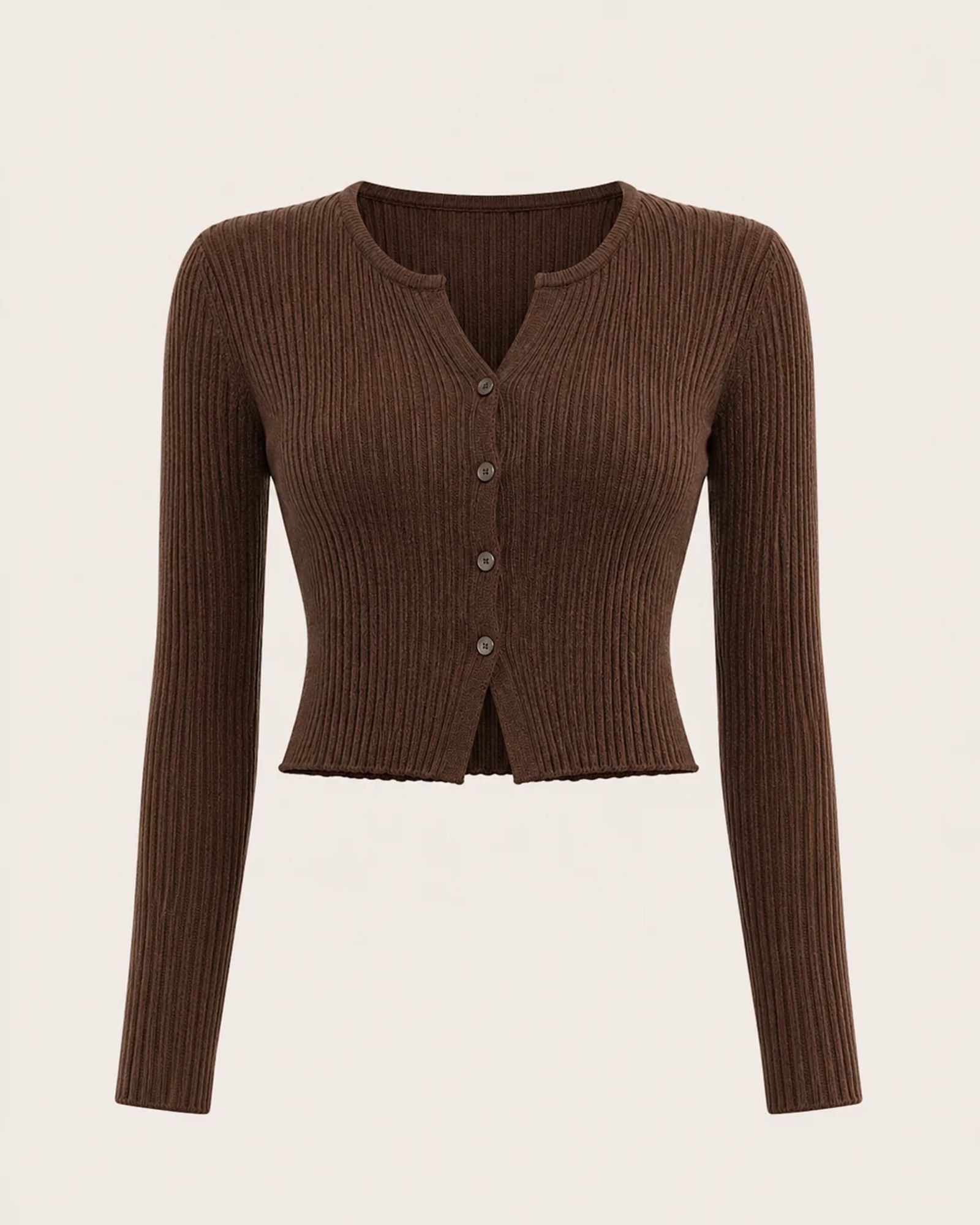 Mocha Rib Knit Top — view 1 of 3