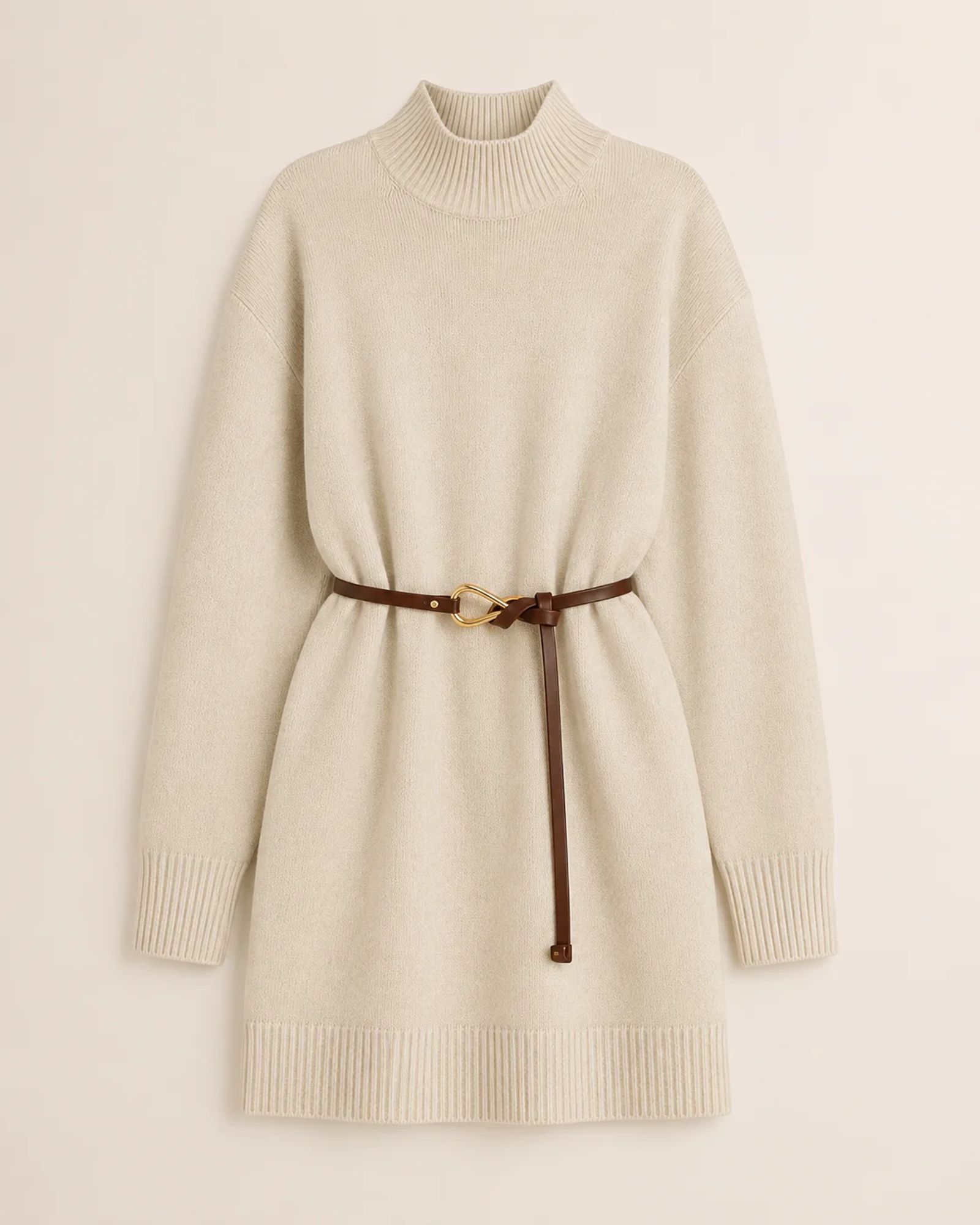 Aurielle Belted Knit Mini Dress — view 1 of 3