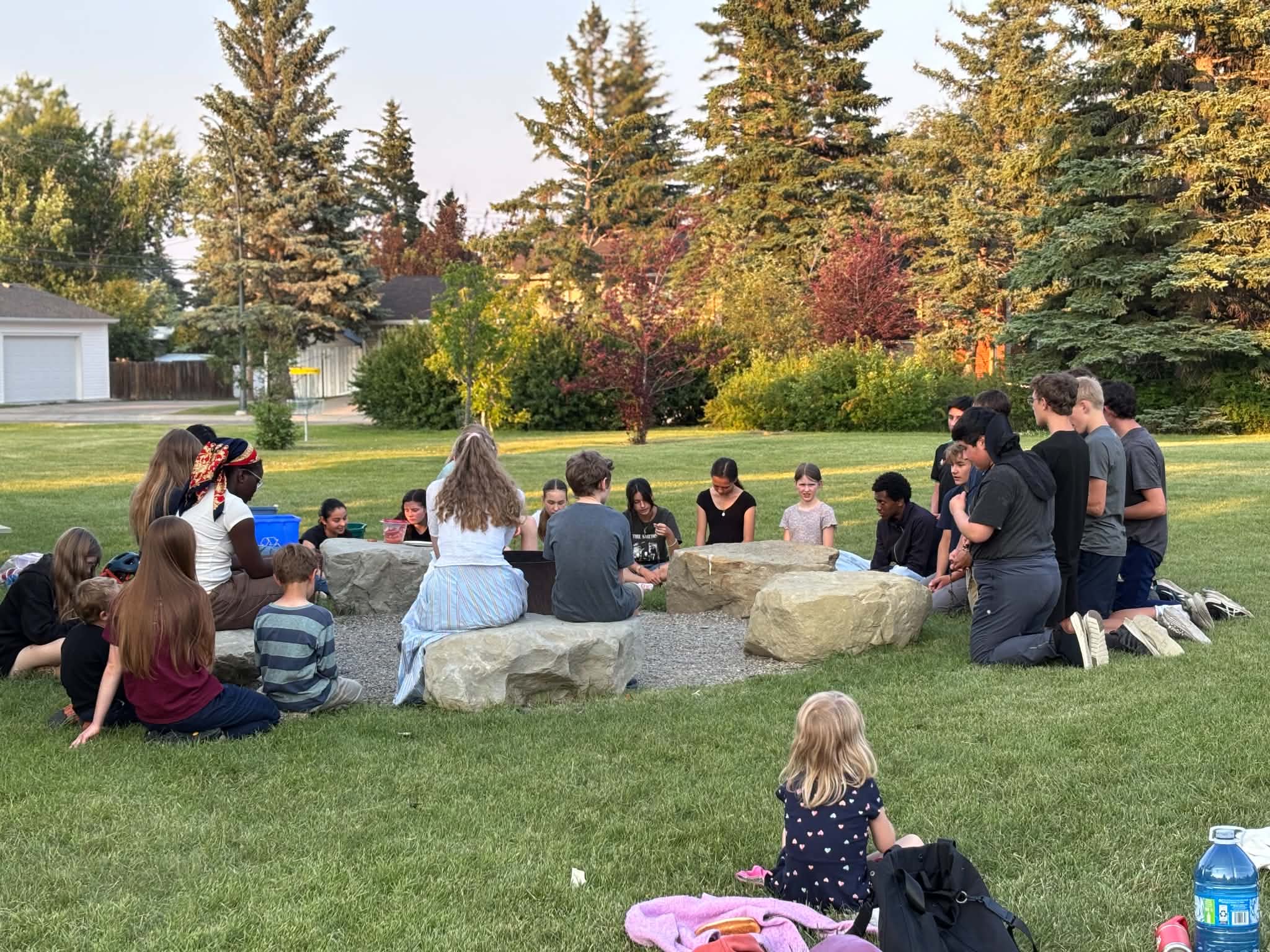 Calgary Music Camp Attendees Host a Rosary Bonfire Inspired by the Music and Leadership Camp