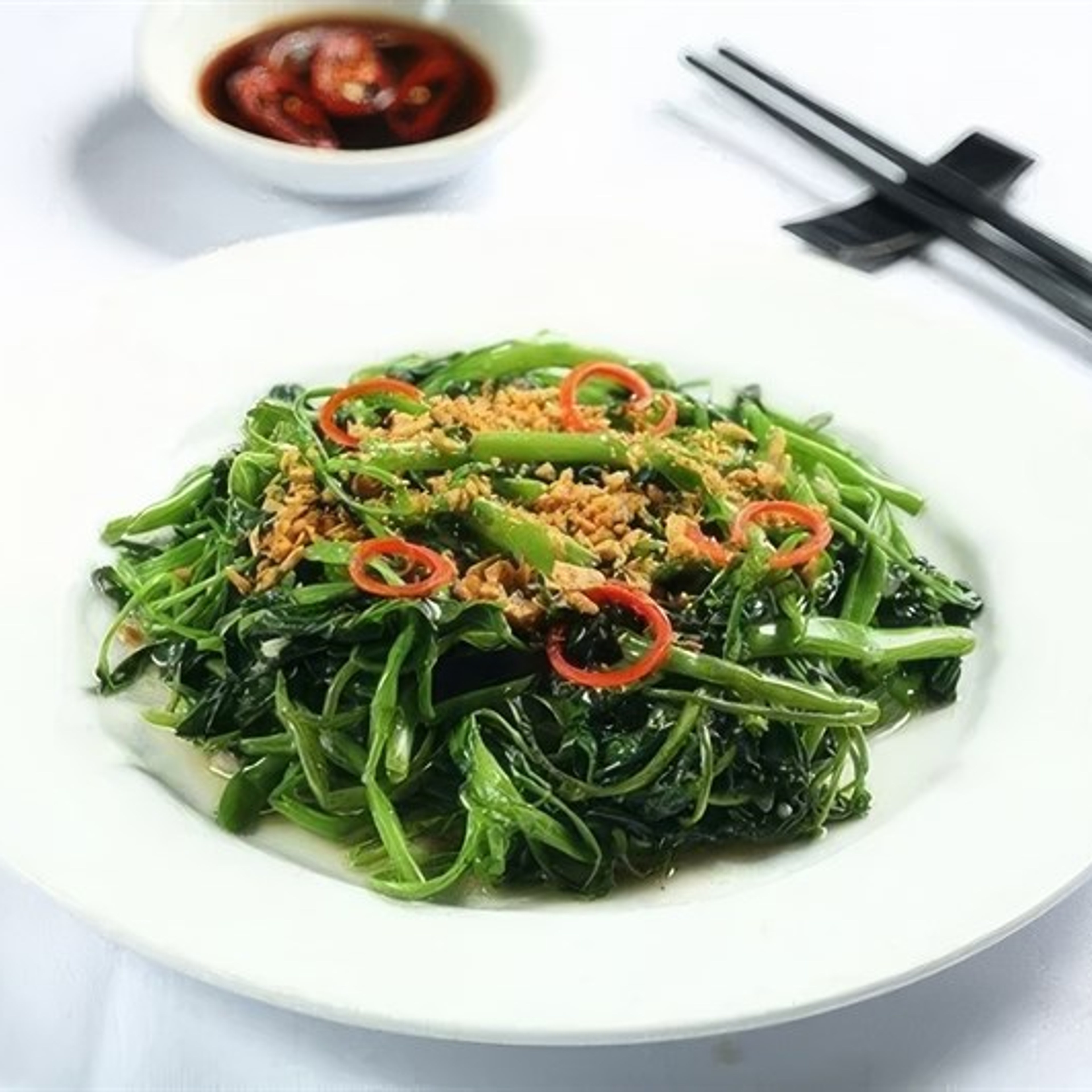 Rau Muống Xào Tỏi tại Nhà Bè Khánh Hào
