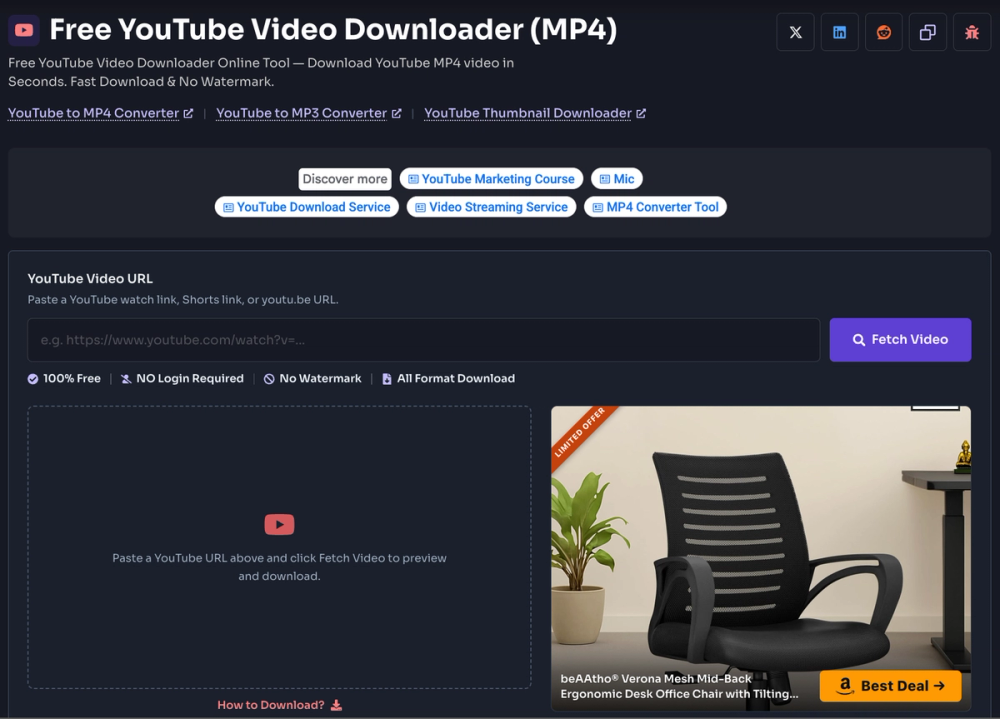 image of Free YouTube Video Downloader