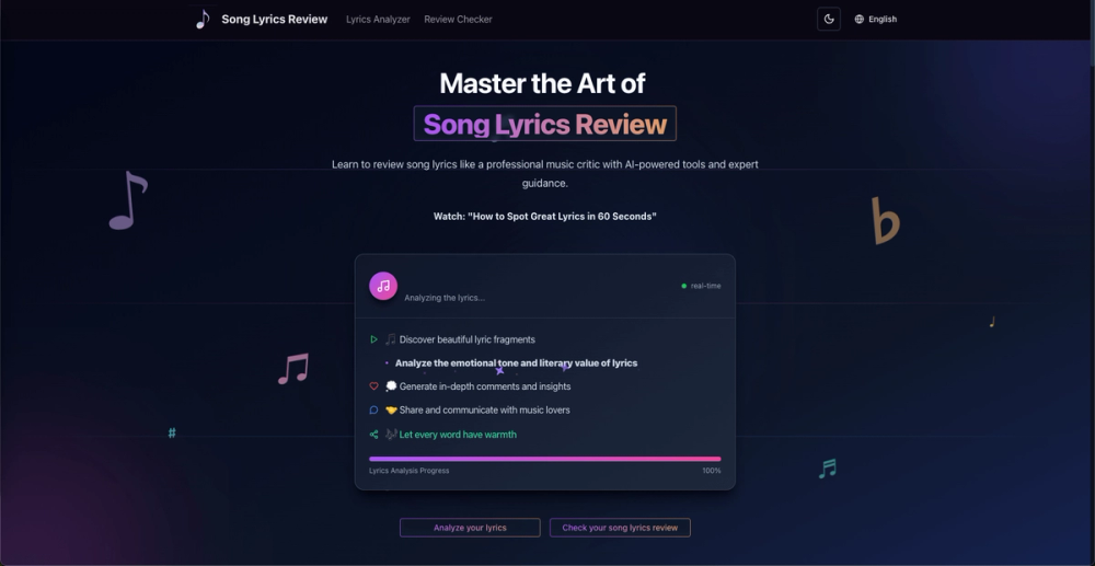 image of Song Lyrics Review