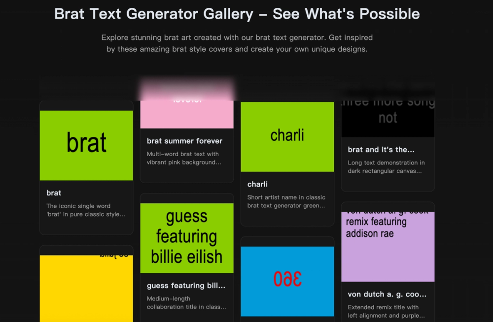 image of Brat Text Generator