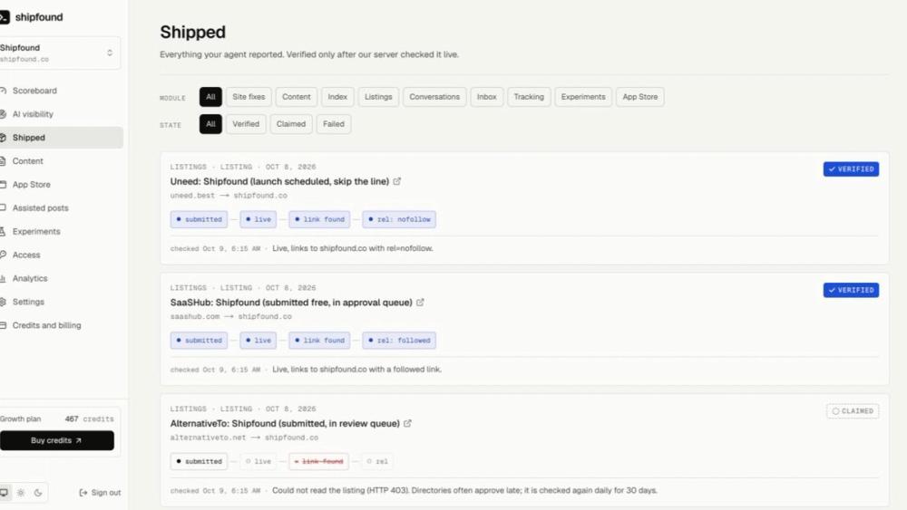image of Shipfound