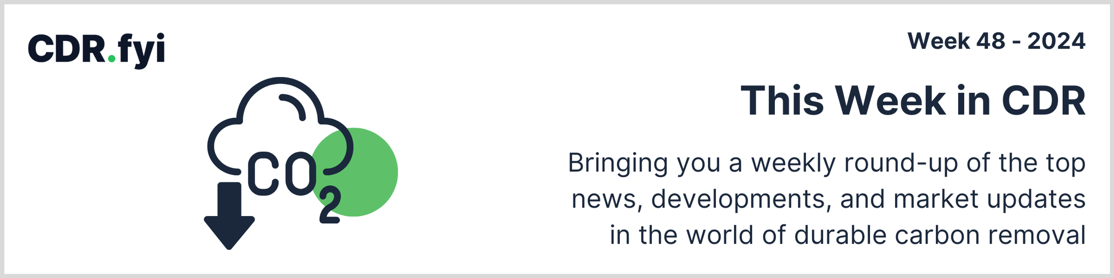 This Week in CDR - Week 48, 2024 blog post image