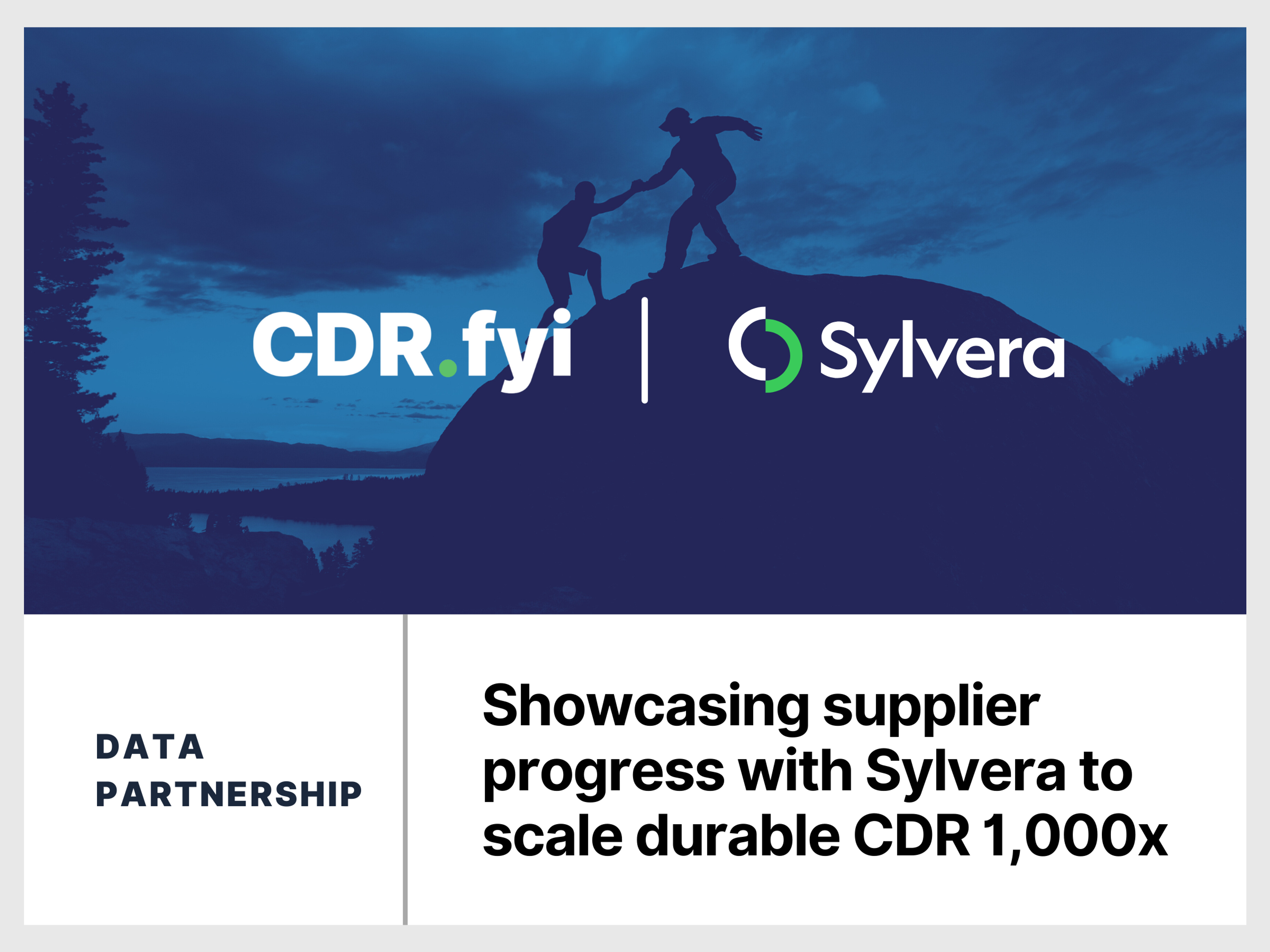 Showcasing Supplier Progress With Sylvera To Scale Durable CDR 1,000x blog post image