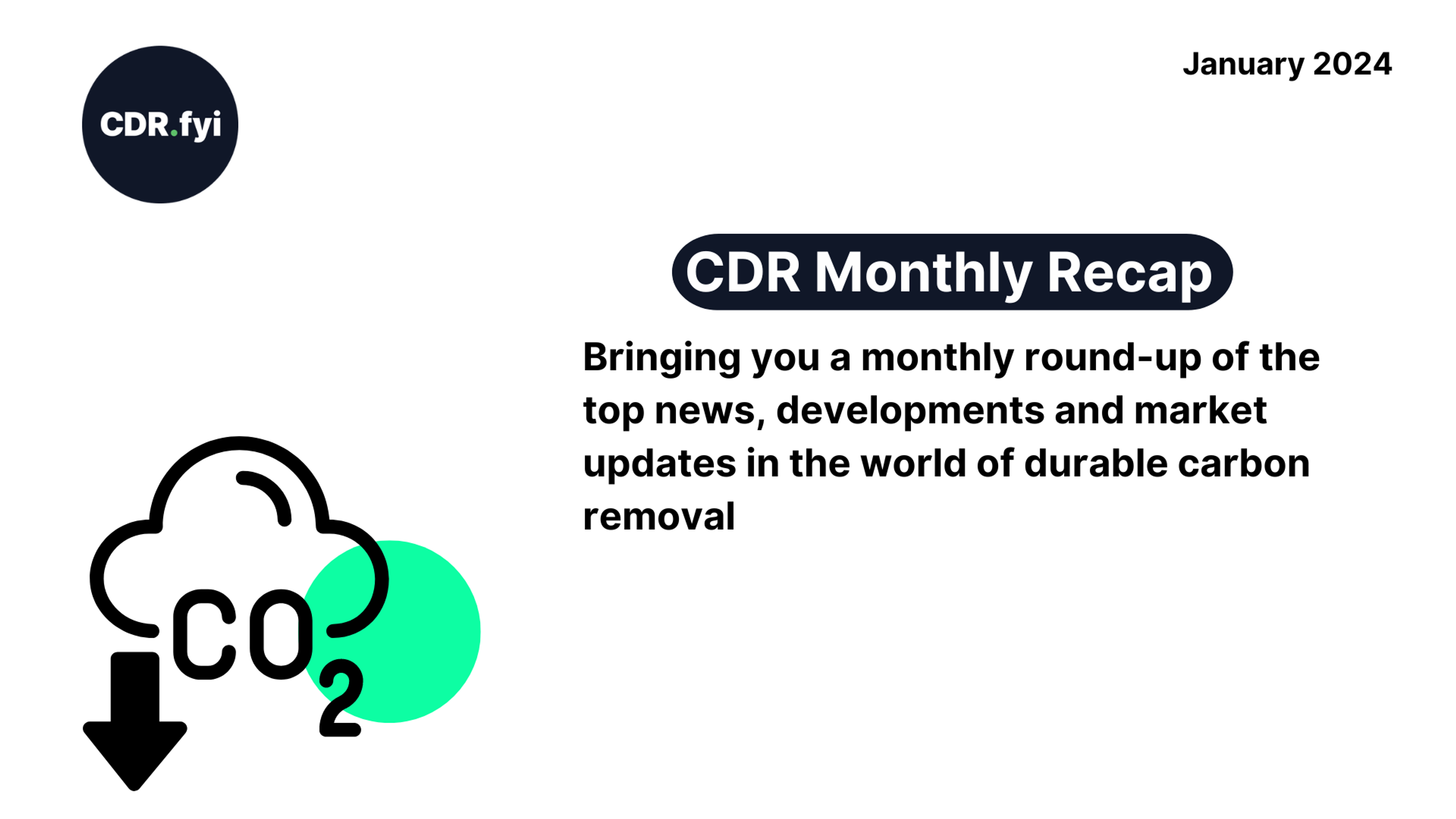 CDR Monthly Recap - January 2024 blog post image