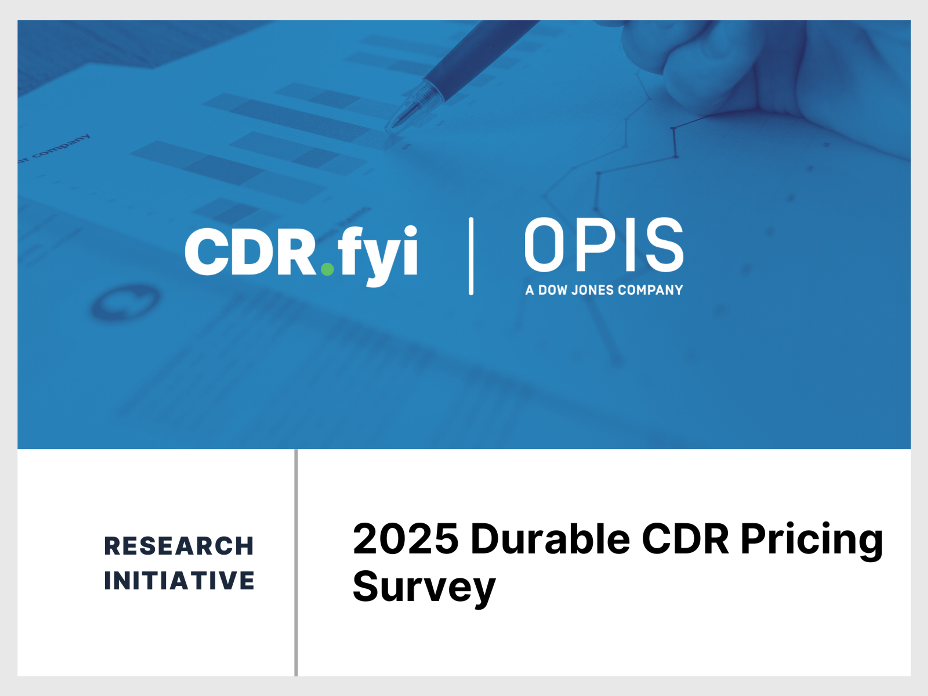 Announcing the 2025 Durable CDR Pricing Survey — Understanding Pricing, Value, and Opportunities blog post image