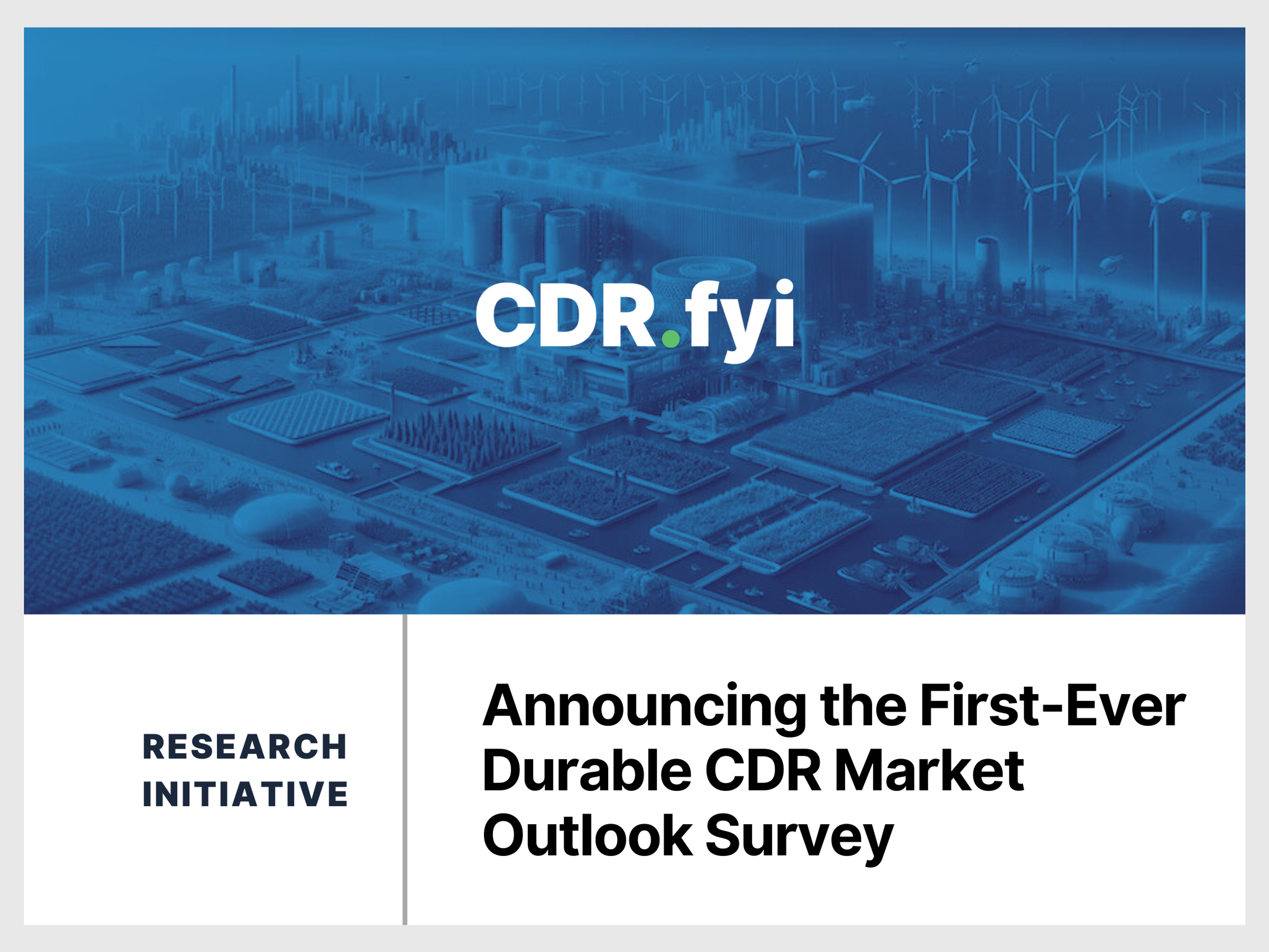 Announcing the First-Ever Durable CDR Market Outlook Survey blog post image