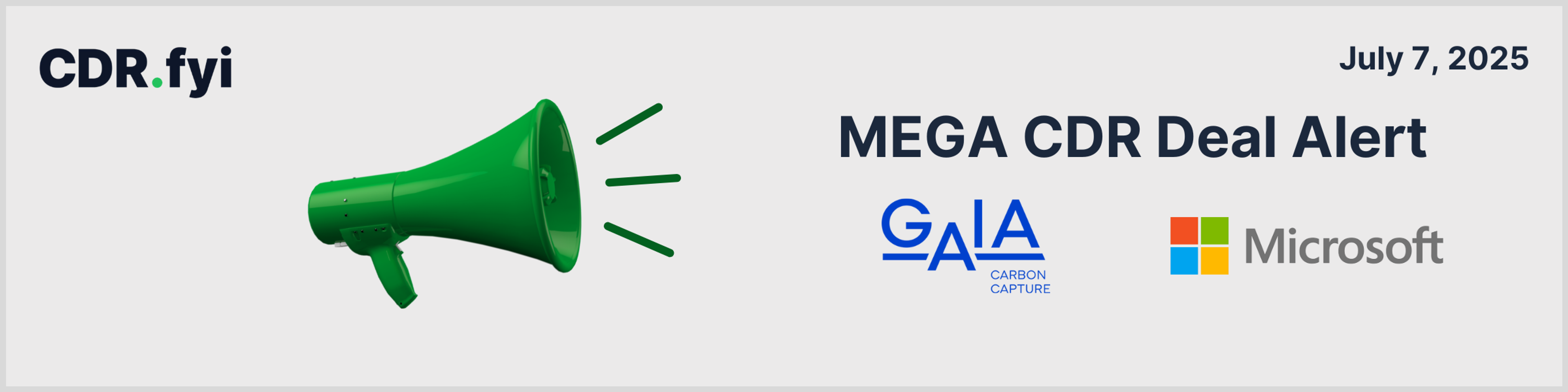 🚨 Mega CDR Deal Alert! 🚨 Gaia ProjectCo<>Microsoft blog post image