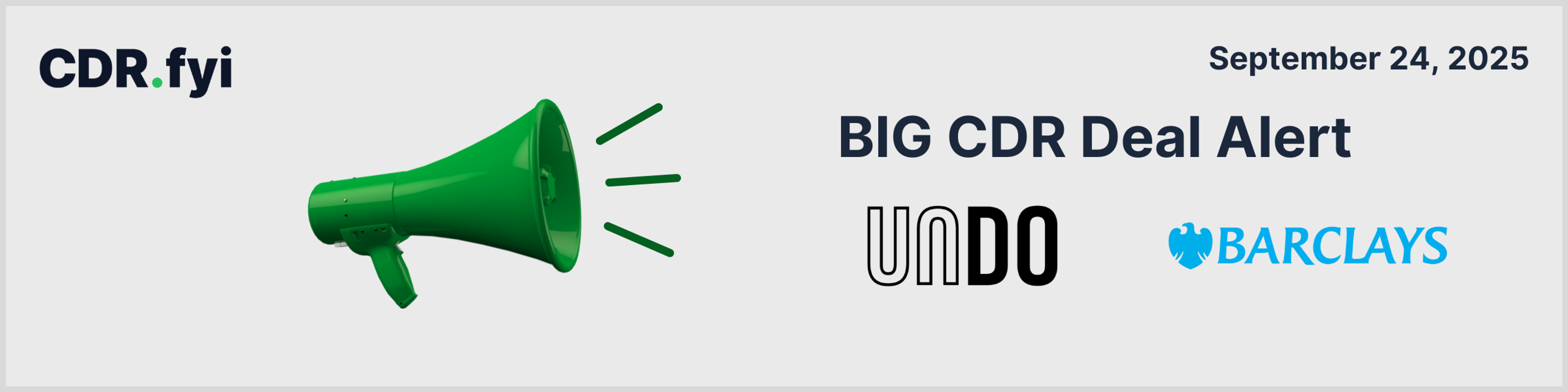 🚨 Big CDR Deal Alert! 🚨 UNDO <> Barclays blog post image