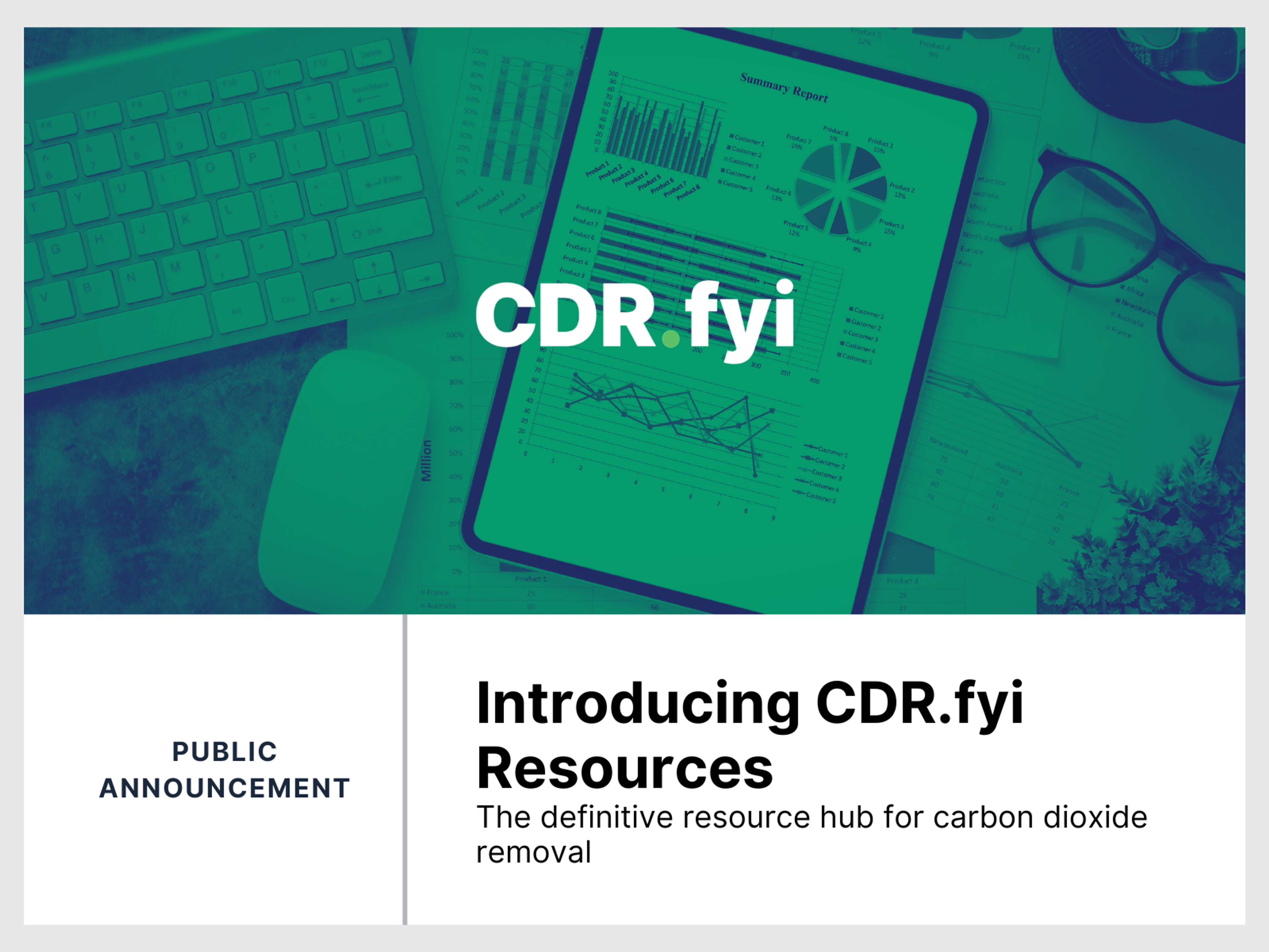 Introducing CDR.fyi Resources: The Definitive Resource Hub for Carbon Dioxide Removal  blog post image