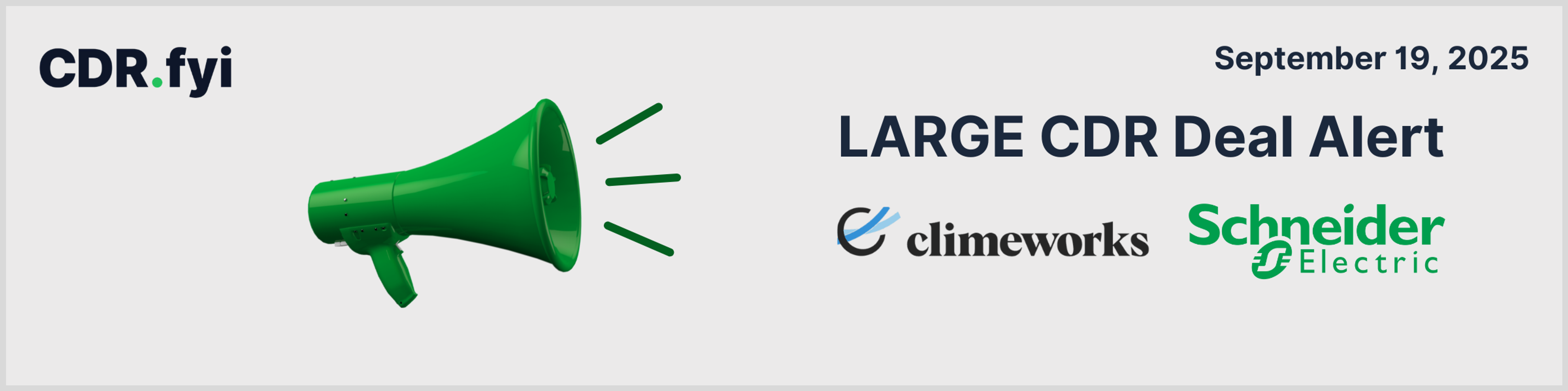 🚨 Large CDR Deal Alert! 🚨 Climeworks Solutions <> Schneider Electric blog post image