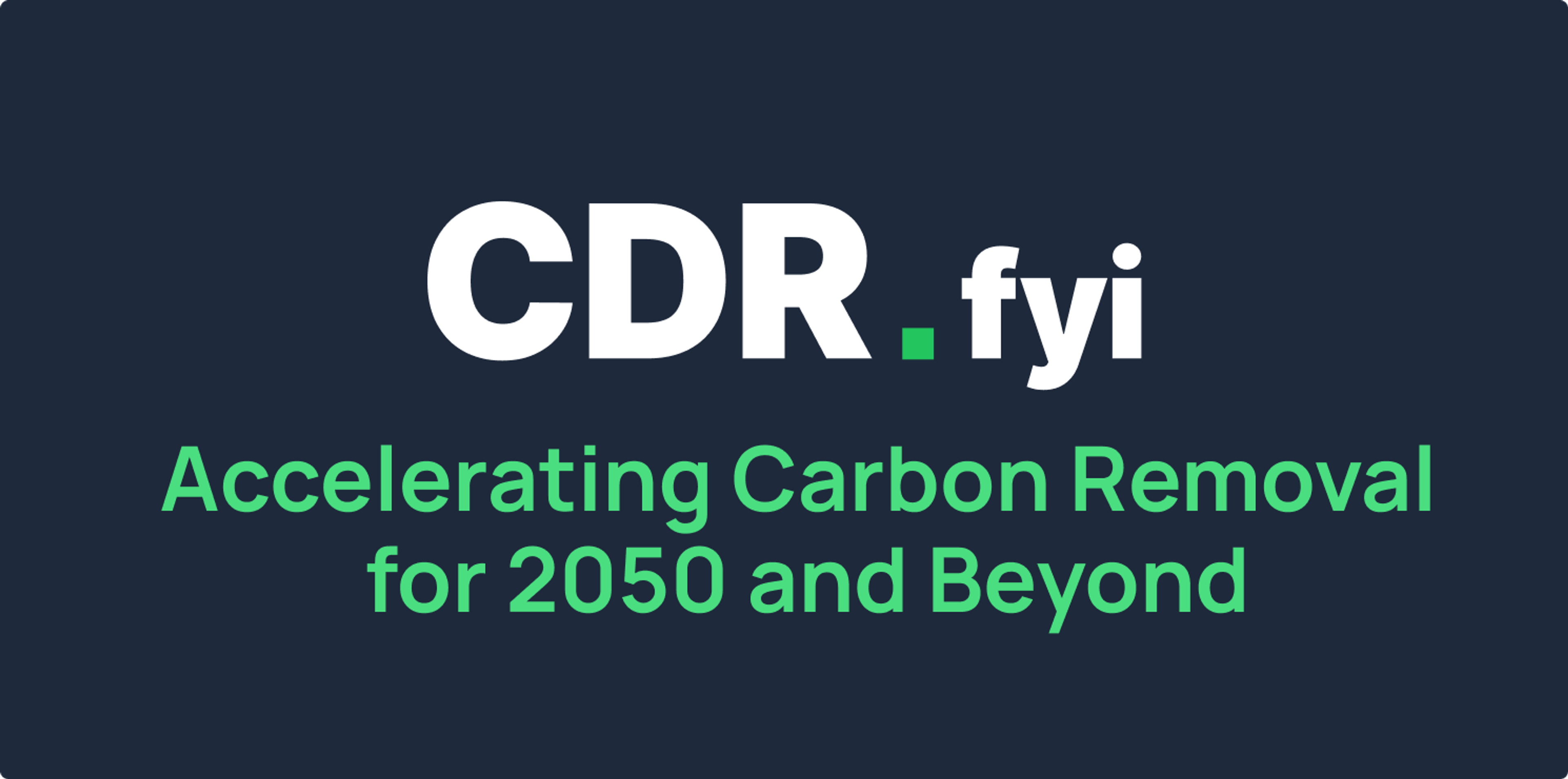 Accelerating Carbon Removal for 2050 and Beyond blog post image