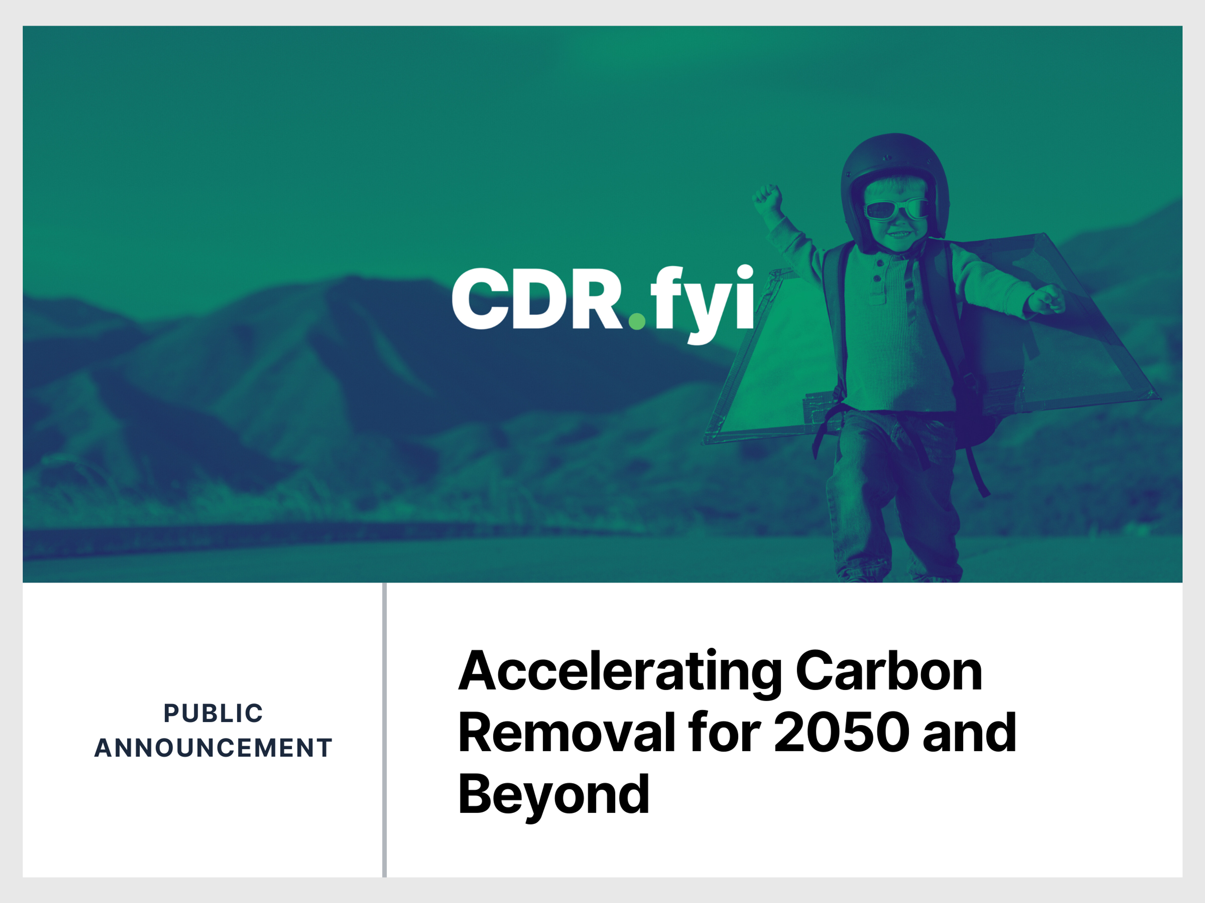 Accelerating Carbon Removal for 2050 and Beyond blog post image