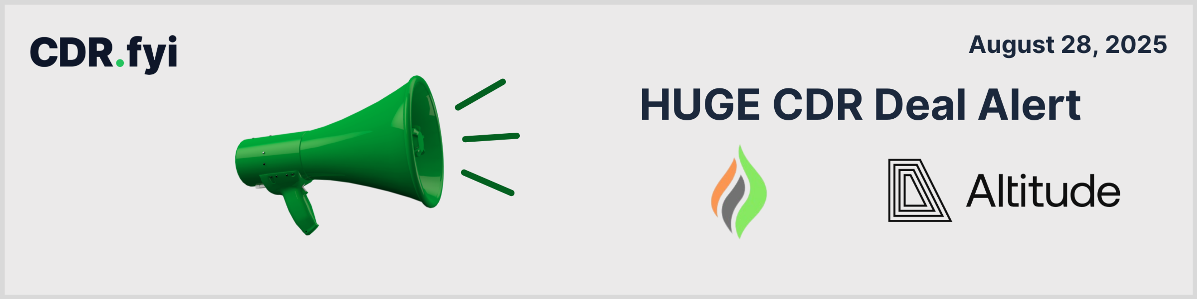 🚨 Huge CDR Deal Alert! 🚨 Greenglow <> Altitude blog post image