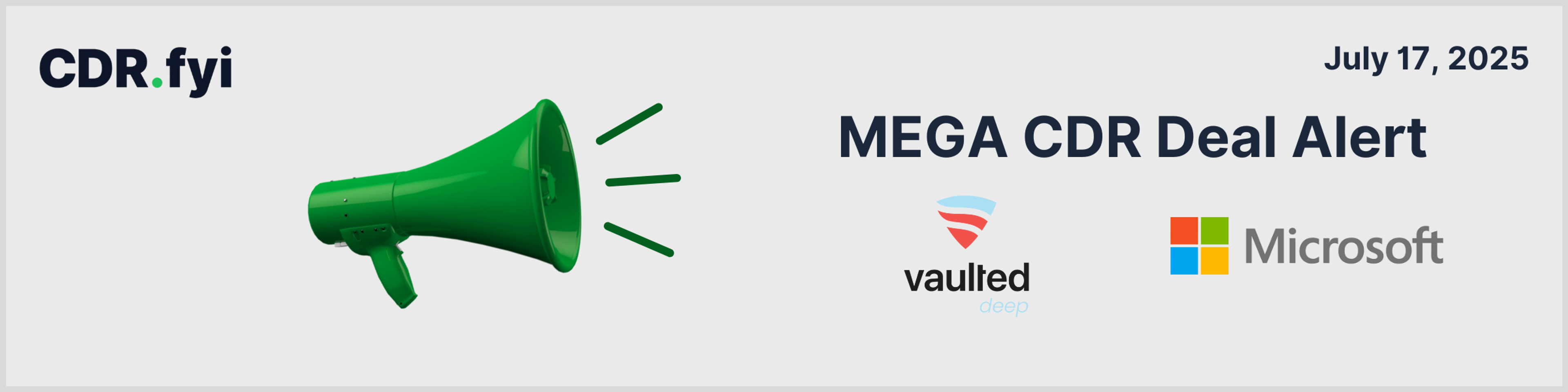 🚨 Mega CDR Deal Alert! 🚨 Vaulted Deep<>Microsoft blog post image
