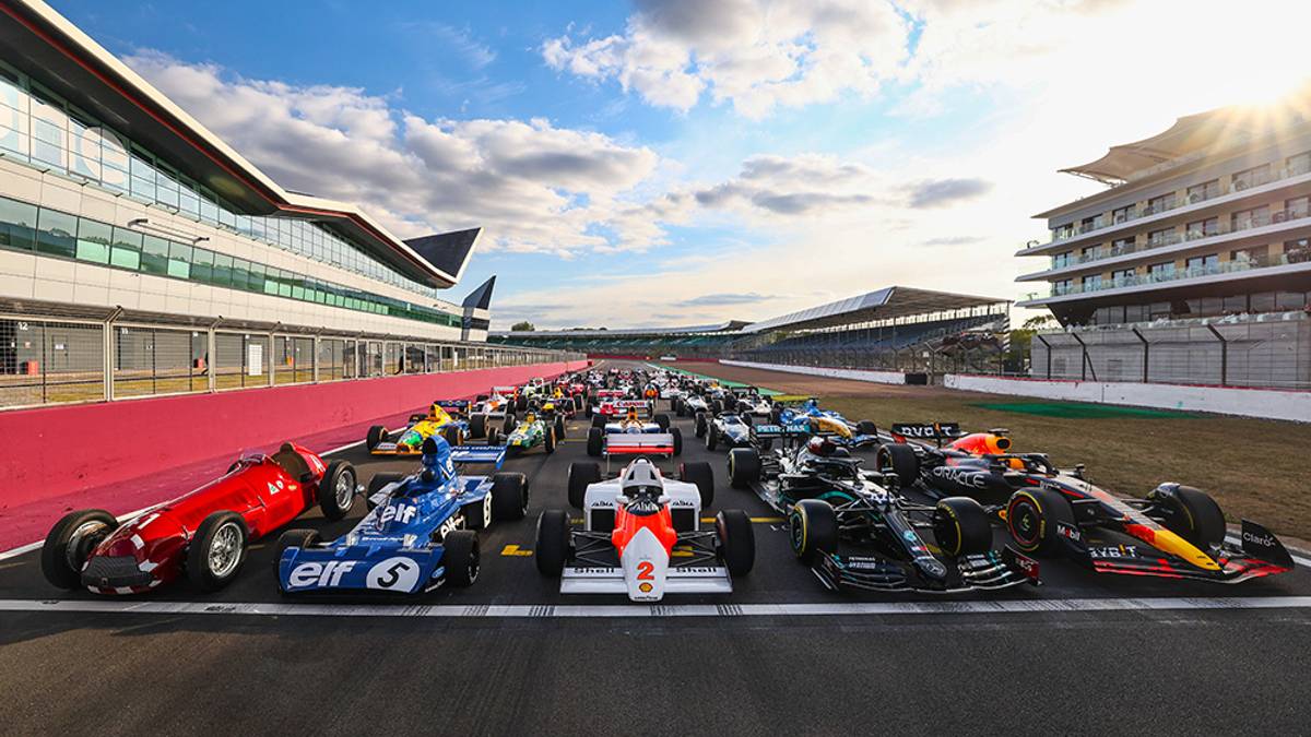 74 years of motorsport history gathered together on a single grid with a car raced by every one of the 34 world champions.