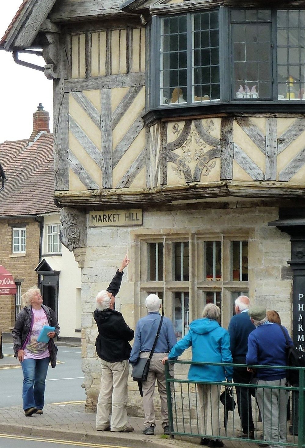 Market hill corner in Southam town centre