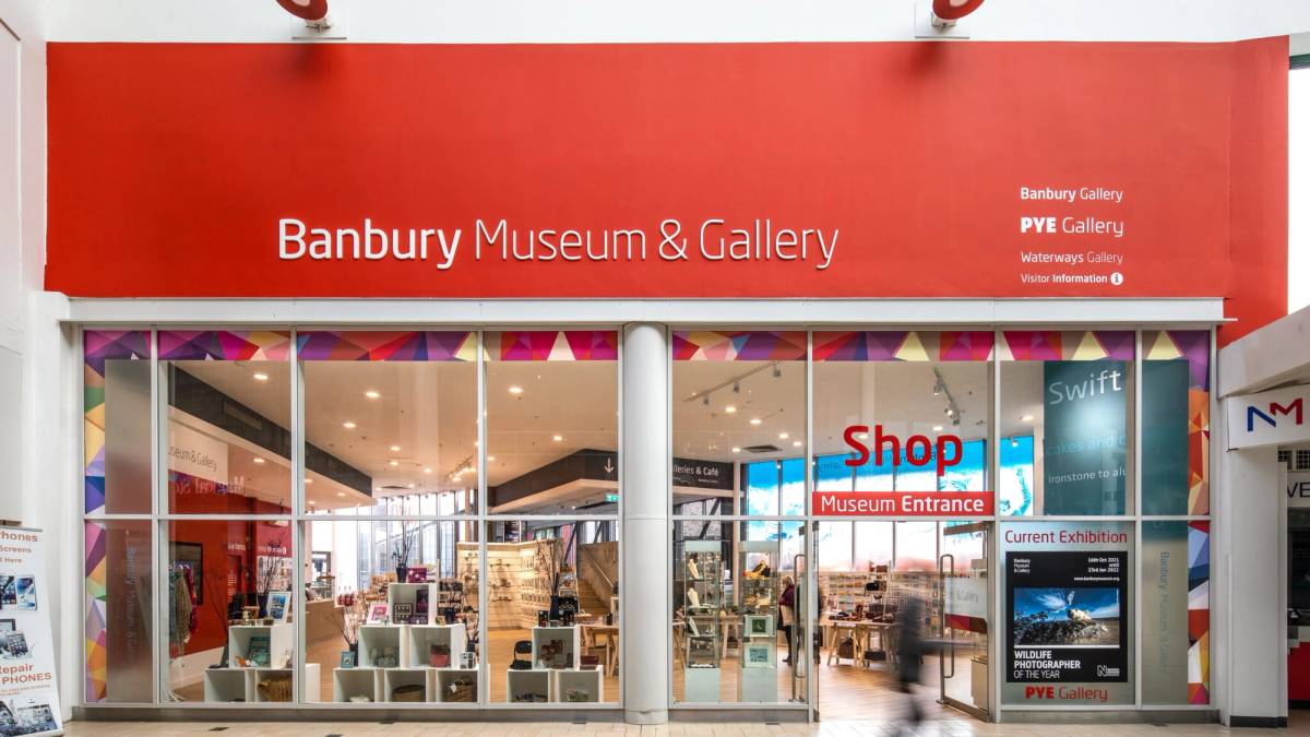 Banbury Museum & Gallery entrance from Castle Quay, Banbury